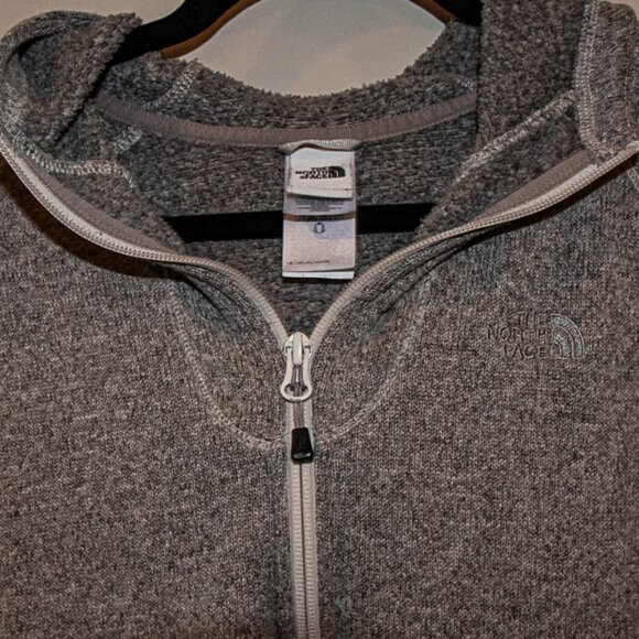 The North Face 1/2 Zip Grey Hoodie Size Medium - Picture 2 of 4
